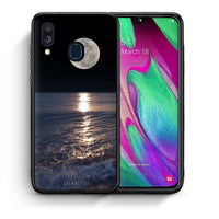 Thumbnail for Θήκη Samsung A40 Moon Landscape από τη Smartfits με σχέδιο στο πίσω μέρος και μαύρο περίβλημα | Samsung A40 Moon Landscape case with colorful back and black bezels