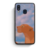 Thumbnail for Samsung A40 Lion Love 2 Θήκη Αγίου Βαλεντίνου από τη Smartfits με σχέδιο στο πίσω μέρος και μαύρο περίβλημα | Smartphone case with colorful back and black bezels by Smartfits