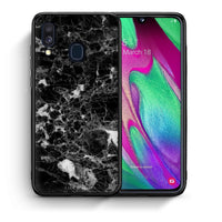 Thumbnail for Θήκη Samsung A40 Male Marble από τη Smartfits με σχέδιο στο πίσω μέρος και μαύρο περίβλημα | Samsung A40 Male Marble case with colorful back and black bezels