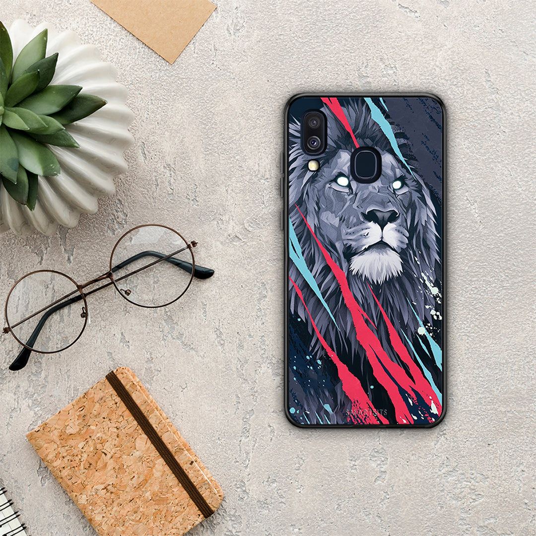 PopArt Lion Designer - Samsung Galaxy A40 case