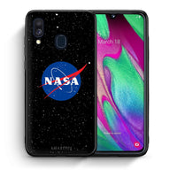 Thumbnail for Θήκη Samsung A40 NASA PopArt από τη Smartfits με σχέδιο στο πίσω μέρος και μαύρο περίβλημα | Samsung A40 NASA PopArt case with colorful back and black bezels