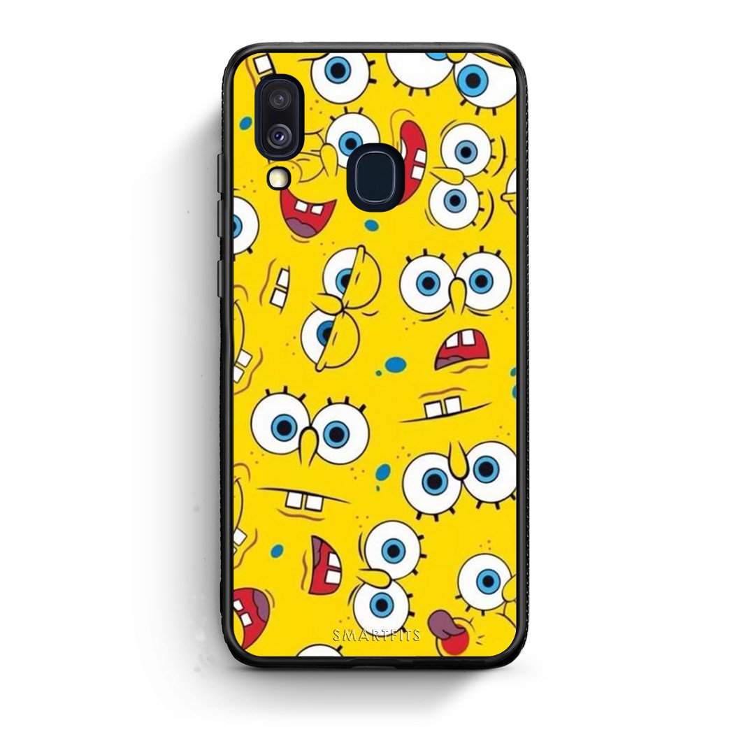 4 - Samsung A40 Sponge PopArt case, cover, bumper