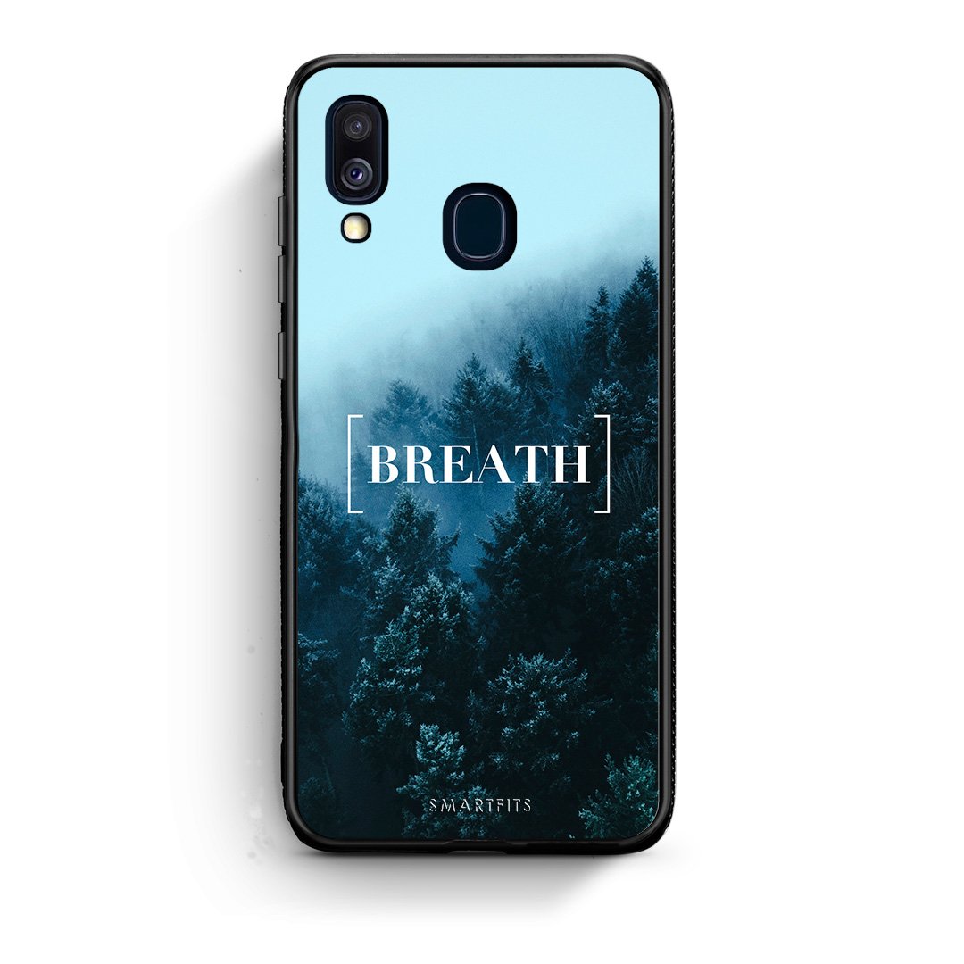 4 - Samsung A40 Breath Quote case, cover, bumper