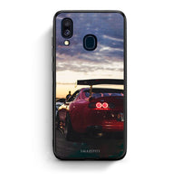 Thumbnail for Samsung A40 Racing Supra θήκη από τη Smartfits με σχέδιο στο πίσω μέρος και μαύρο περίβλημα | Smartphone case with colorful back and black bezels by Smartfits