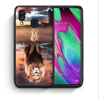 Thumbnail for Θήκη Αγίου Βαλεντίνου Samsung A40 Sunset Dreams από τη Smartfits με σχέδιο στο πίσω μέρος και μαύρο περίβλημα | Samsung A40 Sunset Dreams case with colorful back and black bezels