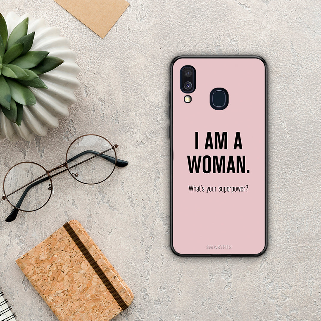 Superpower Woman - Samsung Galaxy A40 θήκη