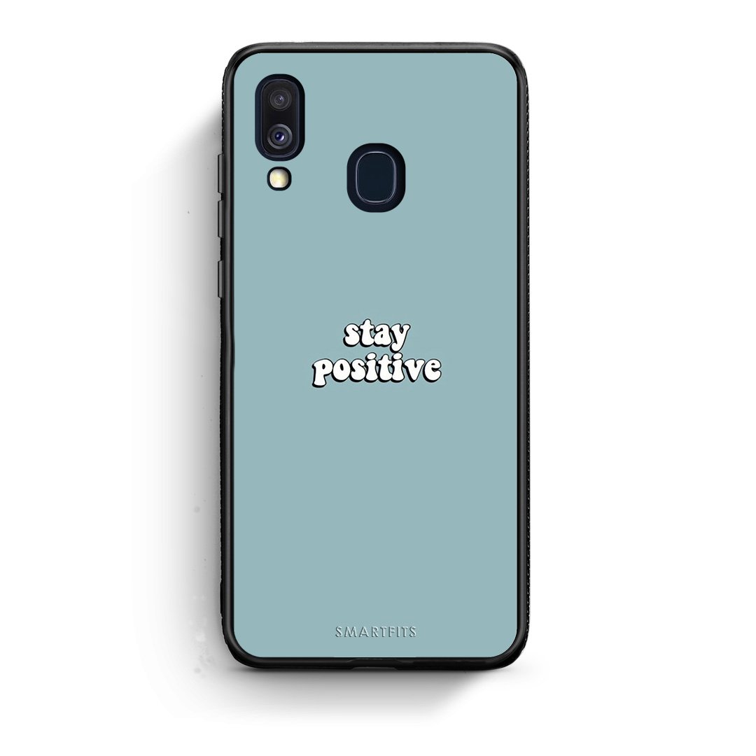 4 - Samsung A40 Positive Text case, cover, bumper