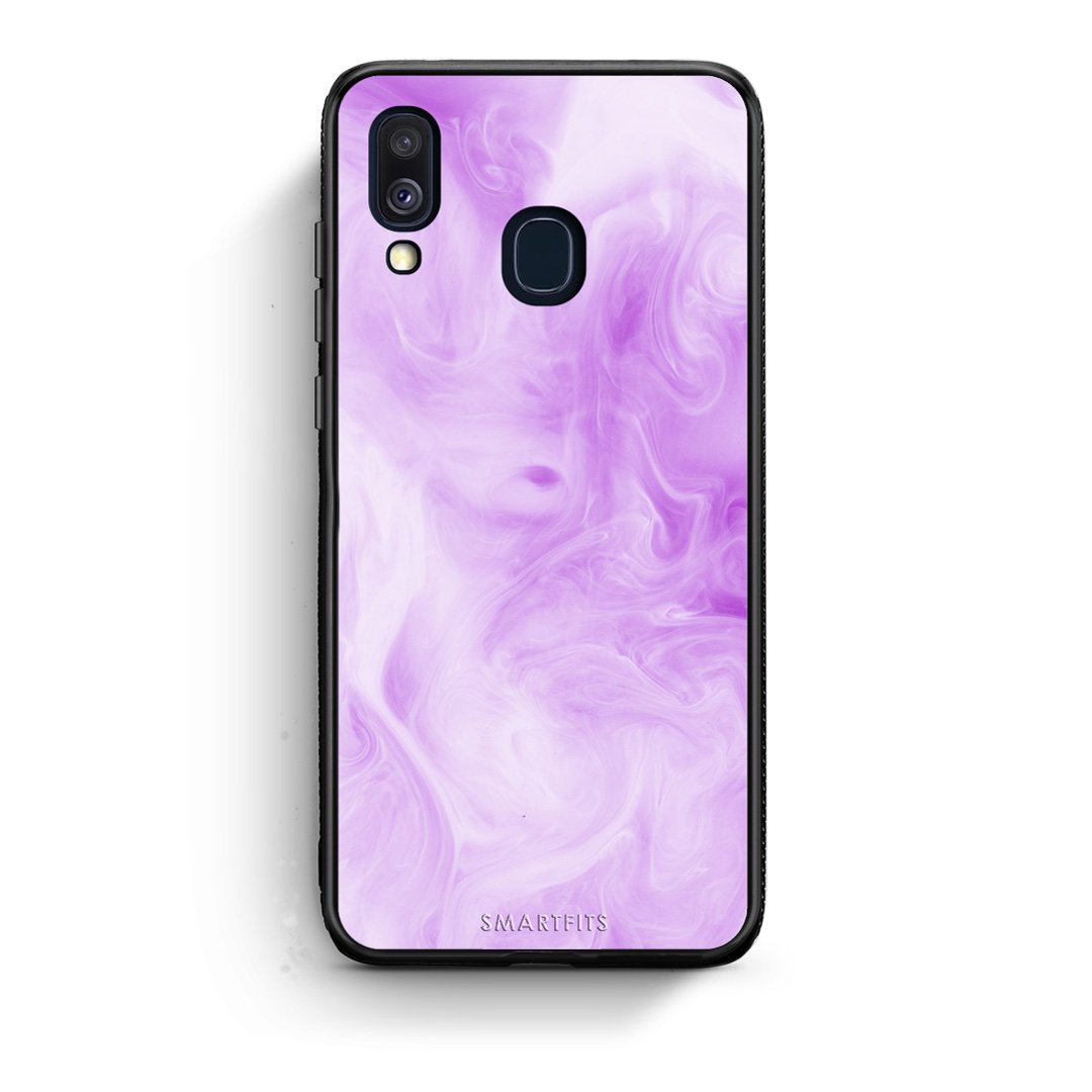 99 - Samsung A40  Watercolor Lavender case, cover, bumper