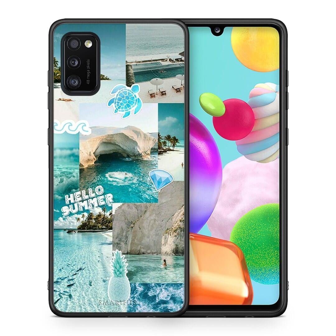 Θήκη Samsung A41 Aesthetic Summer από τη Smartfits με σχέδιο στο πίσω μέρος και μαύρο περίβλημα | Samsung A41 Aesthetic Summer case with colorful back and black bezels