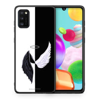 Thumbnail for Θήκη Samsung A41 Angels Demons από τη Smartfits με σχέδιο στο πίσω μέρος και μαύρο περίβλημα | Samsung A41 Angels Demons case with colorful back and black bezels
