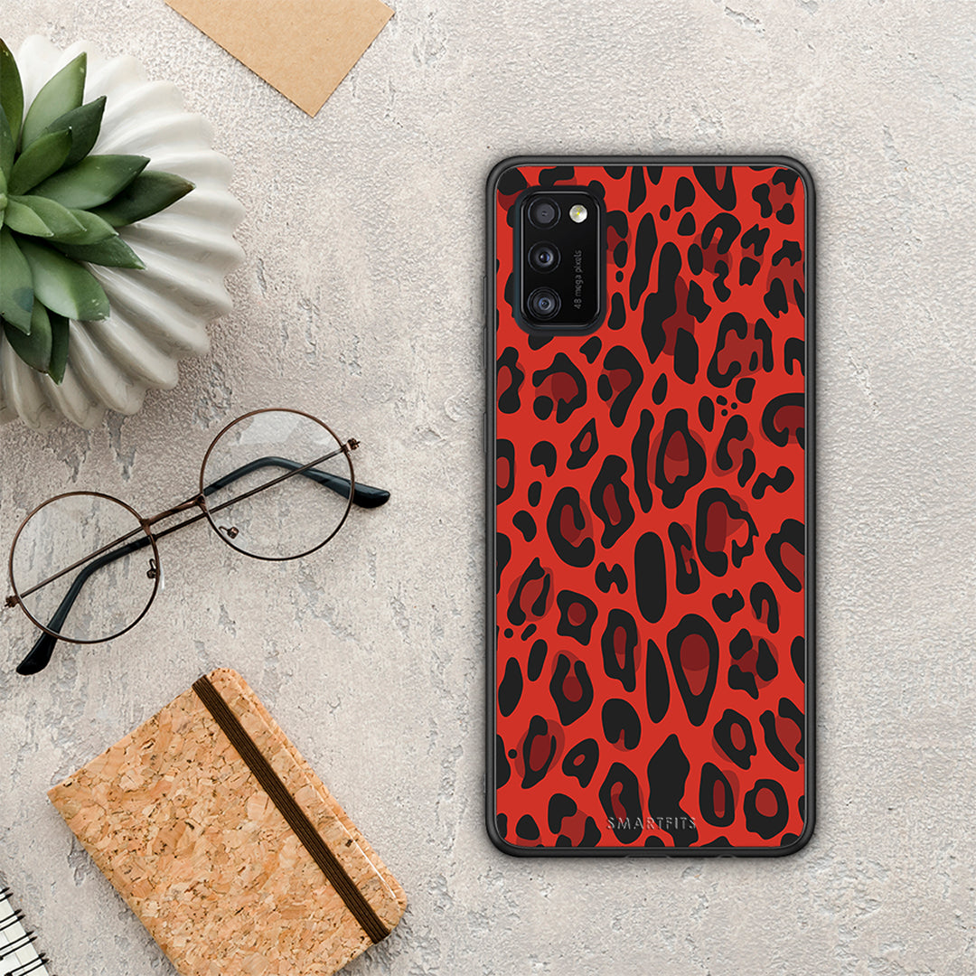 Animal Red Leopard - Samsung Galaxy A41 case