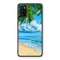 Thumbnail for Samsung A41 Beautiful Beach θήκη από τη Smartfits με σχέδιο στο πίσω μέρος και μαύρο περίβλημα | Smartphone case with colorful back and black bezels by Smartfits