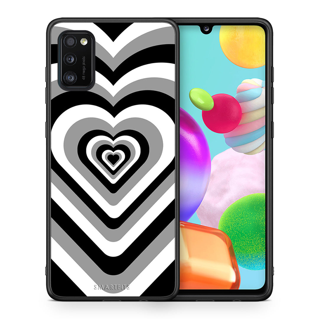 Black Hearts - Samsung Galaxy A41 case