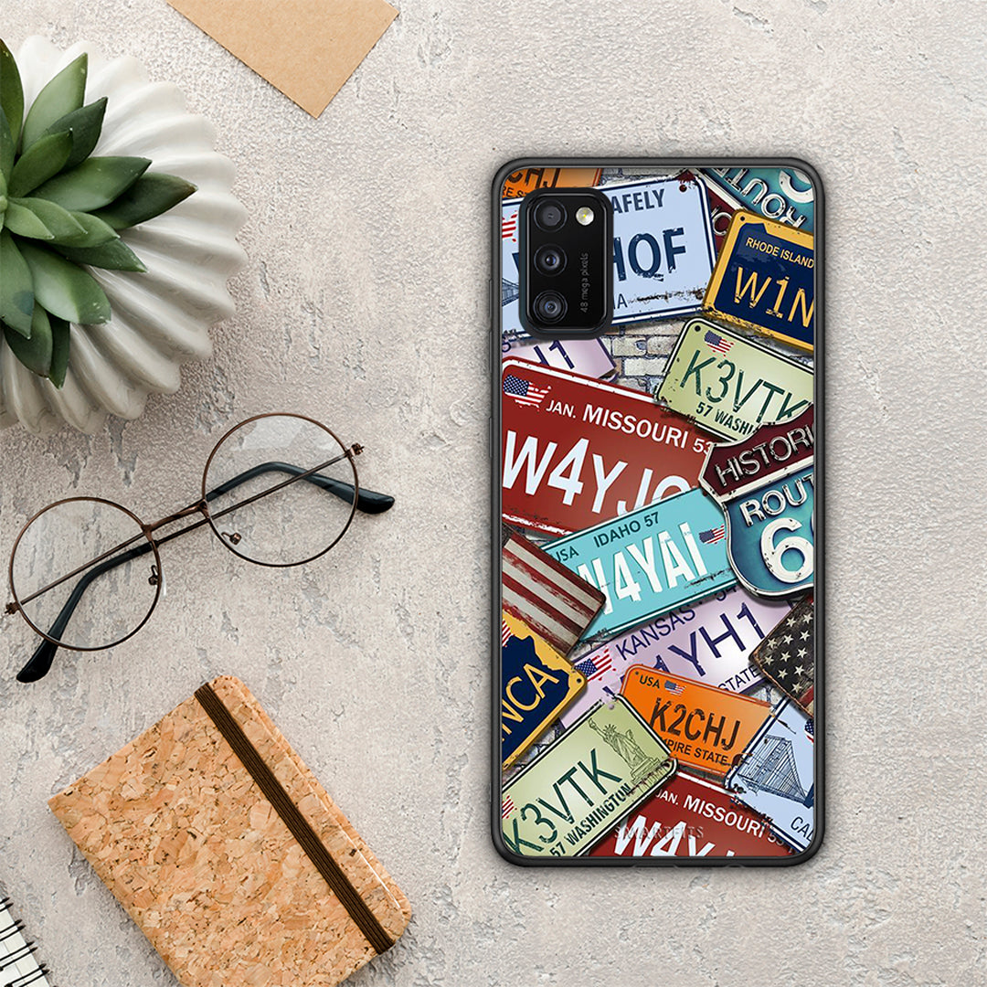 Car Plates - Samsung Galaxy A41 case