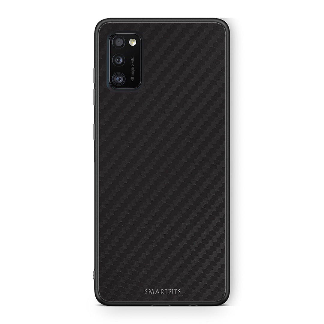 Samsung A41 Carbon Black θήκη από τη Smartfits με σχέδιο στο πίσω μέρος και μαύρο περίβλημα | Smartphone case with colorful back and black bezels by Smartfits