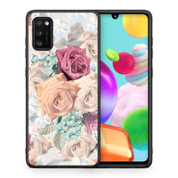 Thumbnail for Θήκη Samsung A41 Bouquet Floral από τη Smartfits με σχέδιο στο πίσω μέρος και μαύρο περίβλημα | Samsung A41 Bouquet Floral case with colorful back and black bezels