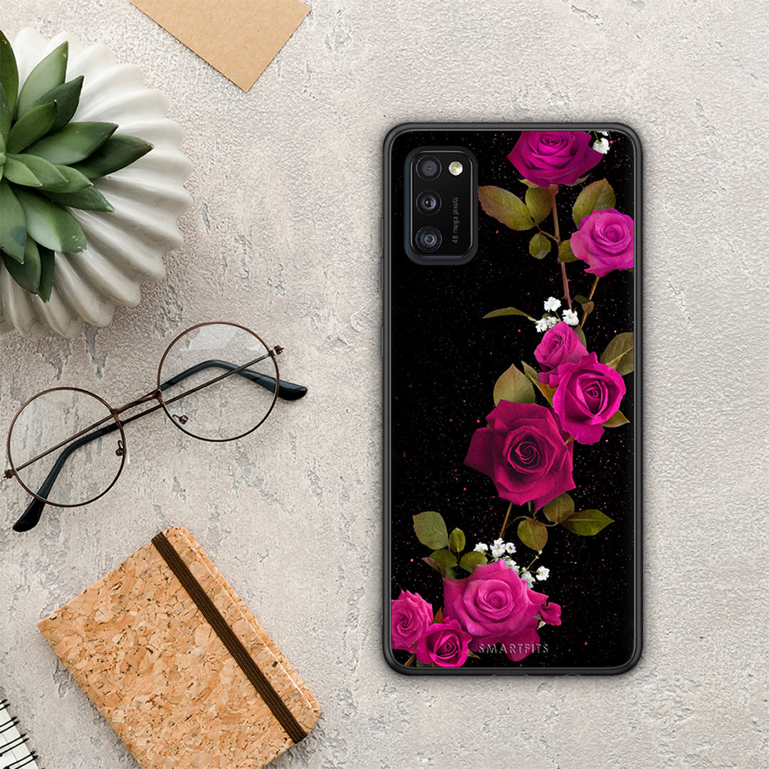 Flower Red Roses - Samsung Galaxy A41 case
