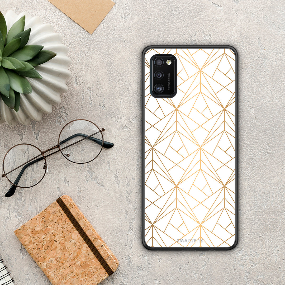 Geometric Luxury White - Samsung Galaxy A41