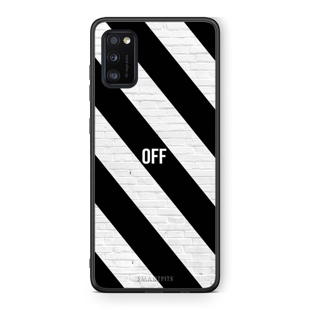 Samsung A41 Get Off θήκη από τη Smartfits με σχέδιο στο πίσω μέρος και μαύρο περίβλημα | Smartphone case with colorful back and black bezels by Smartfits