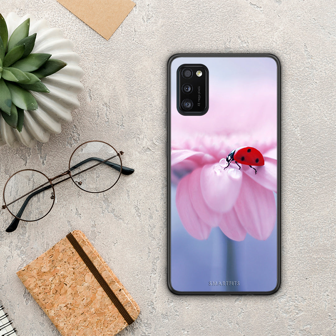Ladybug Flower - Samsung Galaxy A41 case