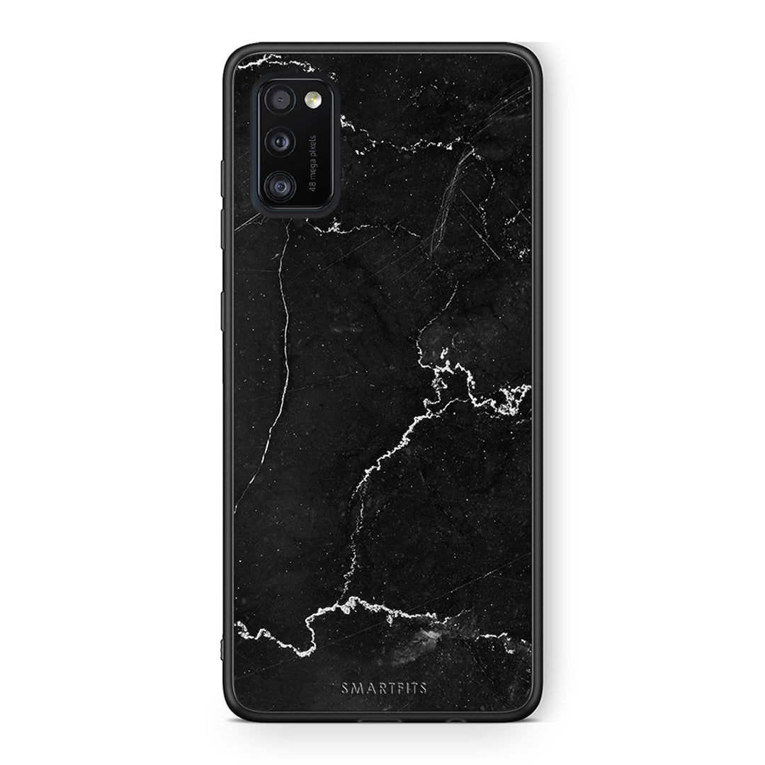 Samsung A41 Marble Black θήκη από τη Smartfits με σχέδιο στο πίσω μέρος και μαύρο περίβλημα | Smartphone case with colorful back and black bezels by Smartfits