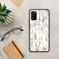 Thumbnail for Marble Gold Geometric - Samsung Galaxy A41 case