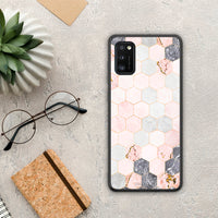 Thumbnail for Marble Hexagon Pink - Samsung Galaxy A41 case