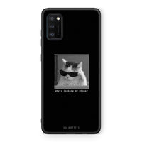 Thumbnail for Samsung A41 Meme Cat θήκη από τη Smartfits με σχέδιο στο πίσω μέρος και μαύρο περίβλημα | Smartphone case with colorful back and black bezels by Smartfits
