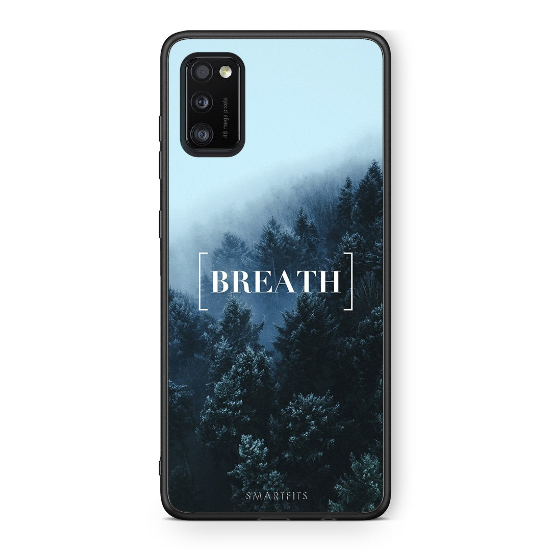 4 - Samsung A41 Breath Quote case, cover, bumper