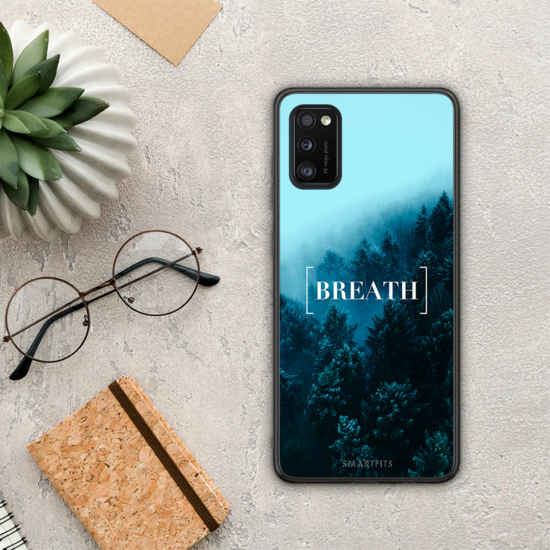 Quote Breath - Samsung Galaxy A41 θήκη