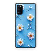 Thumbnail for Samsung A41 Real Daisies θήκη από τη Smartfits με σχέδιο στο πίσω μέρος και μαύρο περίβλημα | Smartphone case with colorful back and black bezels by Smartfits