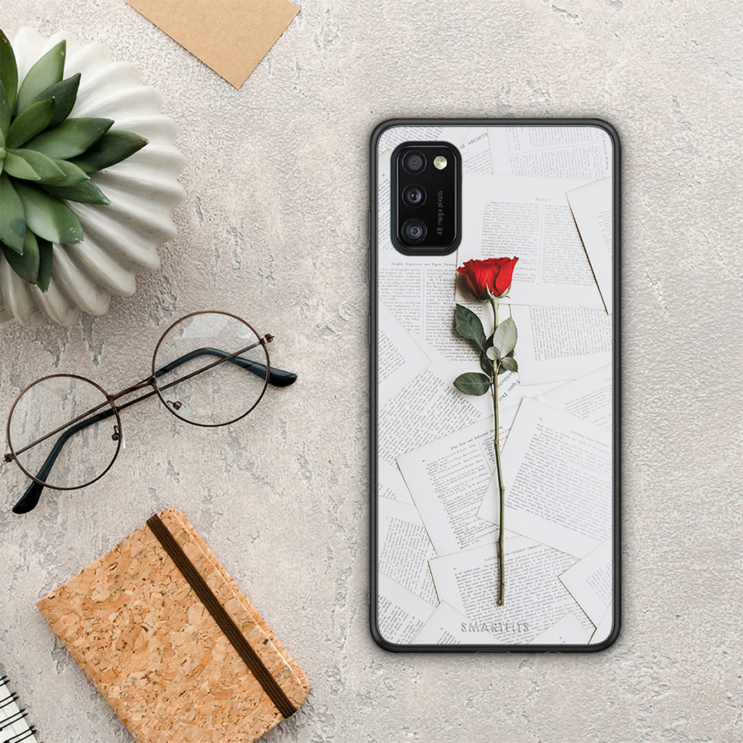 Red Rose - Samsung Galaxy A41 case