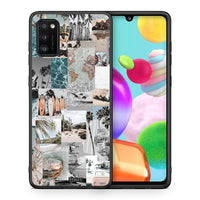 Thumbnail for Θήκη Samsung A41 Retro Beach Life από τη Smartfits με σχέδιο στο πίσω μέρος και μαύρο περίβλημα | Samsung A41 Retro Beach Life case with colorful back and black bezels