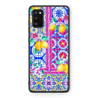 Thumbnail for Samsung A41 Retro Spring θήκη από τη Smartfits με σχέδιο στο πίσω μέρος και μαύρο περίβλημα | Smartphone case with colorful back and black bezels by Smartfits