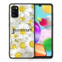 Thumbnail for Θήκη Samsung A41 Summer Daisies από τη Smartfits με σχέδιο στο πίσω μέρος και μαύρο περίβλημα | Samsung A41 Summer Daisies case with colorful back and black bezels