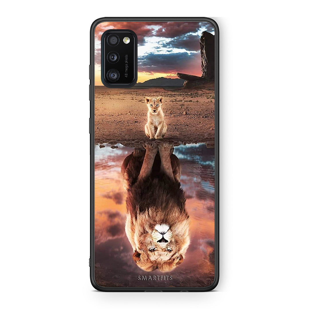 Samsung A41 Sunset Dreams Θήκη Αγίου Βαλεντίνου από τη Smartfits με σχέδιο στο πίσω μέρος και μαύρο περίβλημα | Smartphone case with colorful back and black bezels by Smartfits