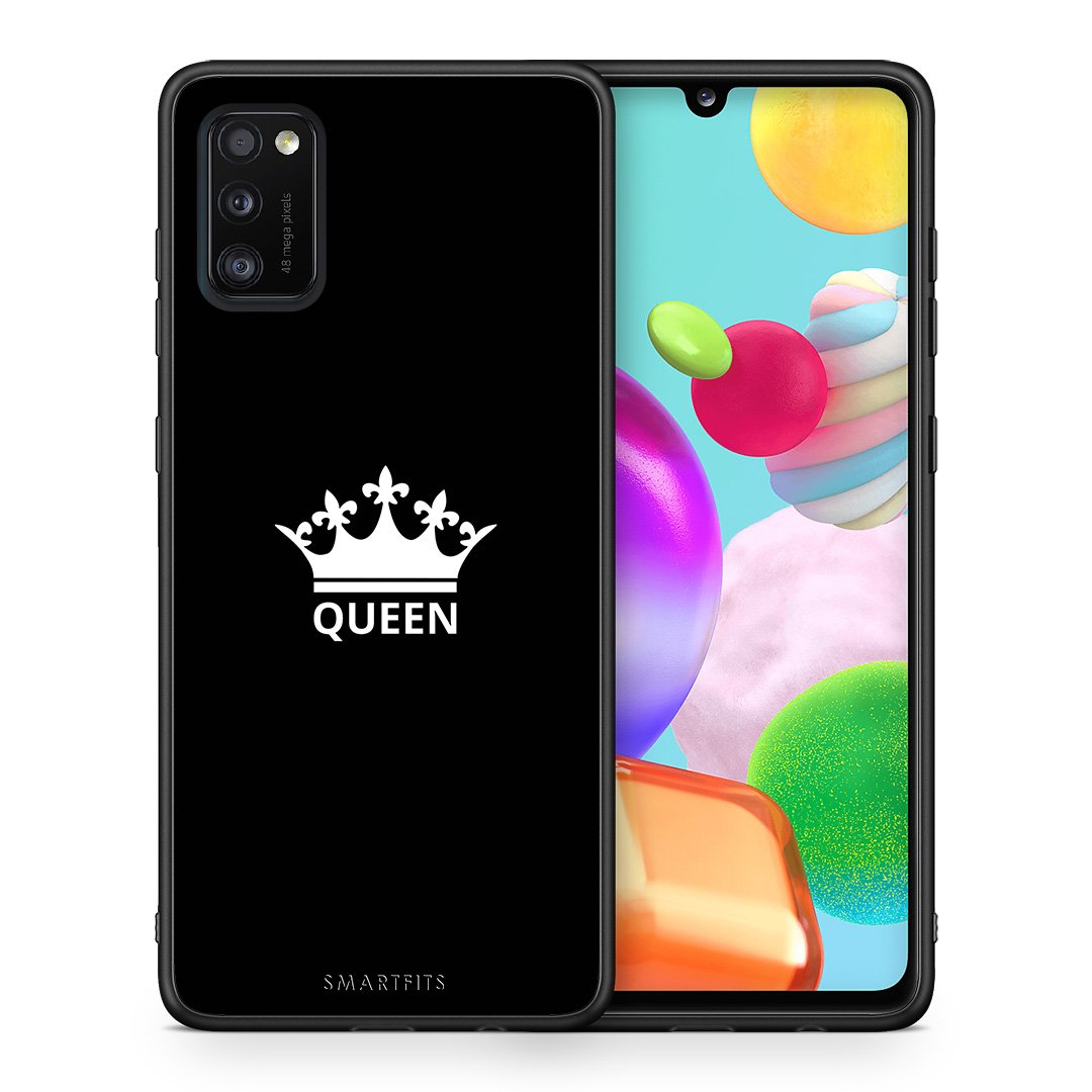 Θήκη Samsung A41 Queen Valentine από τη Smartfits με σχέδιο στο πίσω μέρος και μαύρο περίβλημα | Samsung A41 Queen Valentine case with colorful back and black bezels