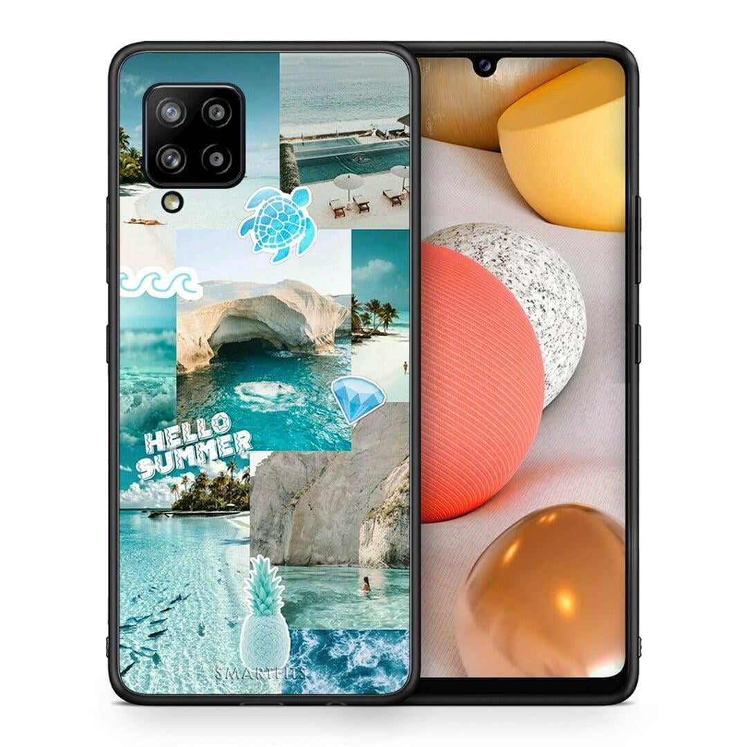 Θήκη Samsung Galaxy A42 Aesthetic Summer από τη Smartfits με σχέδιο στο πίσω μέρος και μαύρο περίβλημα | Samsung Galaxy A42 Aesthetic Summer case with colorful back and black bezels