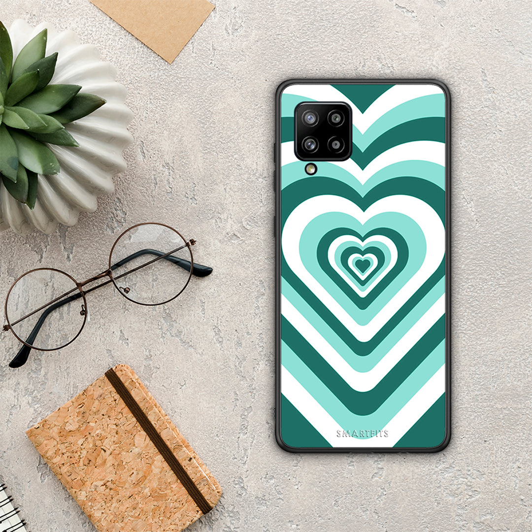 Green Hearts - Samsung Galaxy A42 case