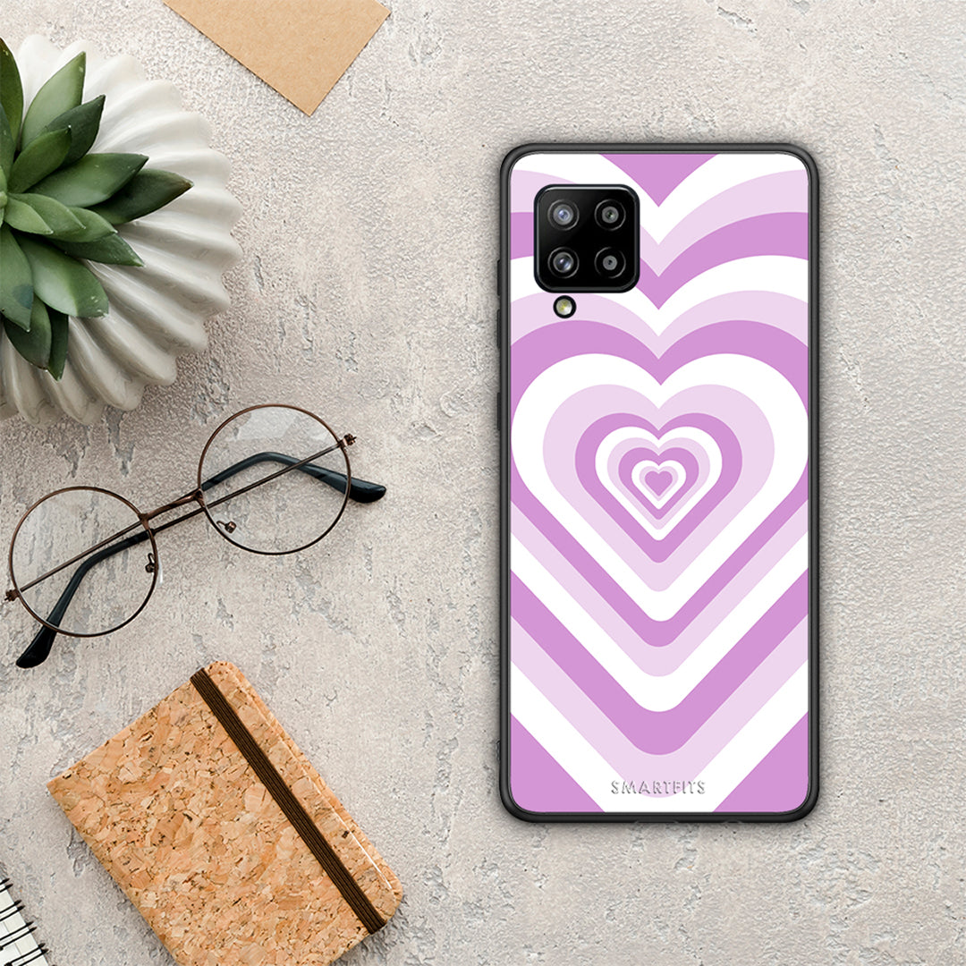 Lilac Hearts - Samsung Galaxy A42 case