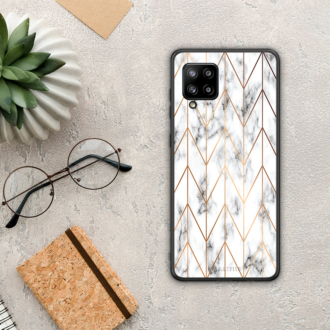 Marble Gold Geometric - Samsung Galaxy A42 case