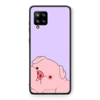 Thumbnail for Θήκη Αγίου Βαλεντίνου Samsung Galaxy A42 Pig Love 2 από τη Smartfits με σχέδιο στο πίσω μέρος και μαύρο περίβλημα | Samsung Galaxy A42 Pig Love 2 case with colorful back and black bezels