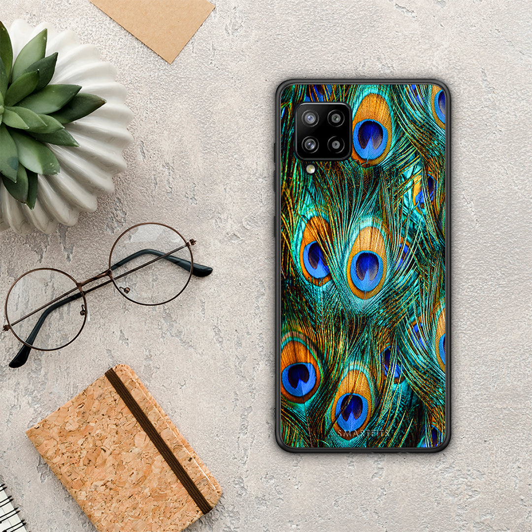 Real Peacock Feathers - Samsung Galaxy A42 case