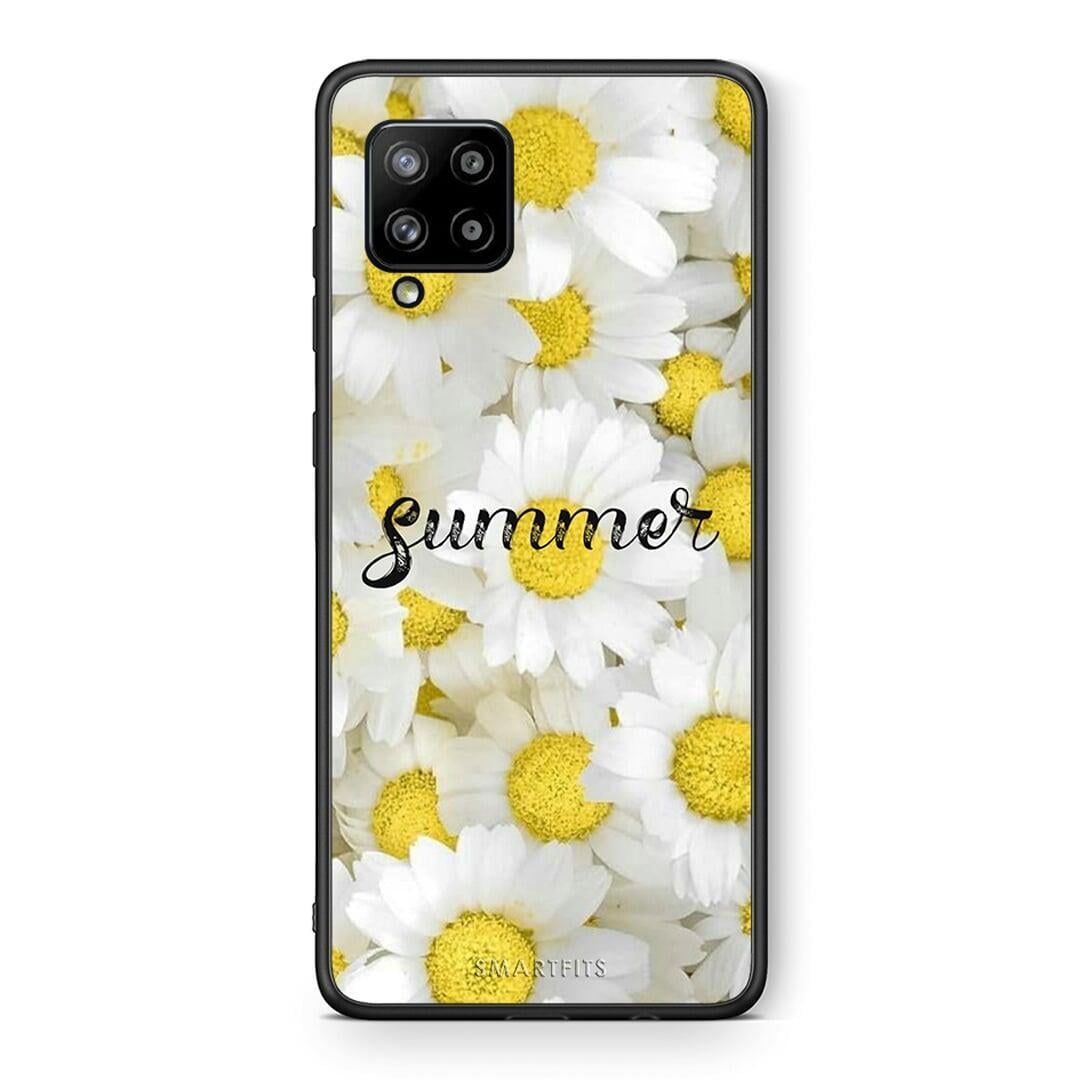 Θήκη Samsung Galaxy A42 Summer Daisies από τη Smartfits με σχέδιο στο πίσω μέρος και μαύρο περίβλημα | Samsung Galaxy A42 Summer Daisies case with colorful back and black bezels