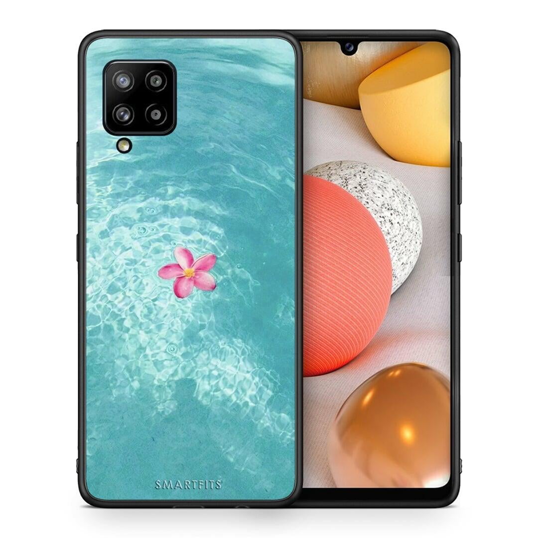 Θήκη Samsung Galaxy A42 Water Flower από τη Smartfits με σχέδιο στο πίσω μέρος και μαύρο περίβλημα | Samsung Galaxy A42 Water Flower case with colorful back and black bezels