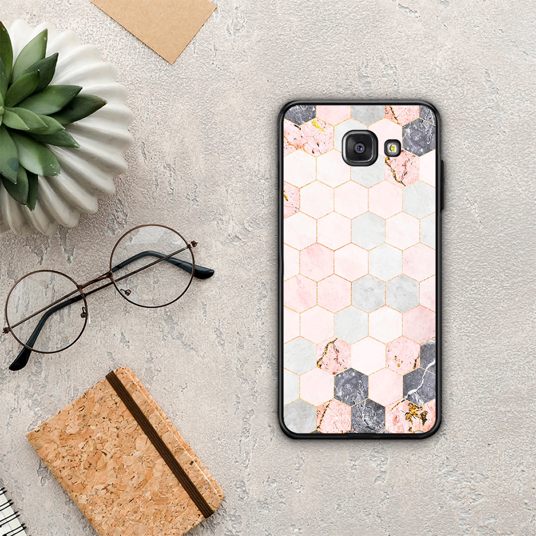 Marble Hexagon Pink - Samsung Galaxy A5 2017 Case