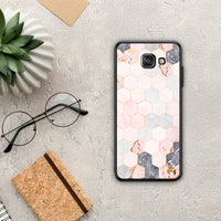 Thumbnail for Marble Hexagon Pink - Samsung Galaxy A5 2017 Case