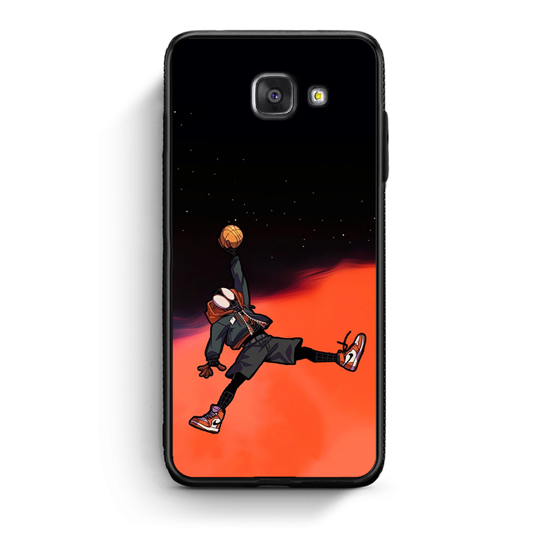 Samsung A5 2017 Basketball Hero θήκη από τη Smartfits με σχέδιο στο πίσω μέρος και μαύρο περίβλημα | Smartphone case with colorful back and black bezels by Smartfits