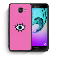 Thumbnail for Θήκη Samsung A5 2017 Blue Eye Pink από τη Smartfits με σχέδιο στο πίσω μέρος και μαύρο περίβλημα | Samsung A5 2017 Blue Eye Pink case with colorful back and black bezels