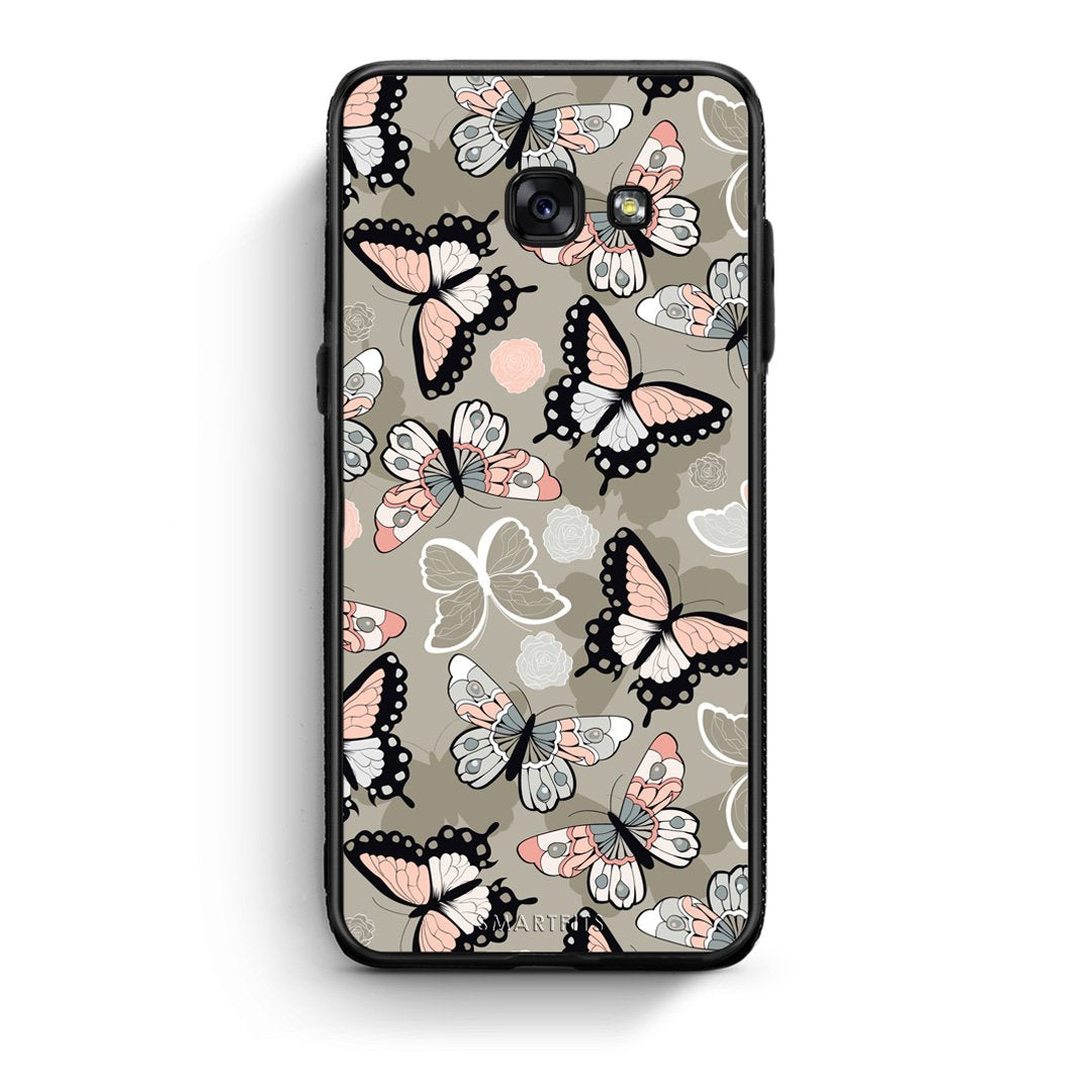 135 - Samsung A5 2017 Butterflies Boho case, cover, bumper